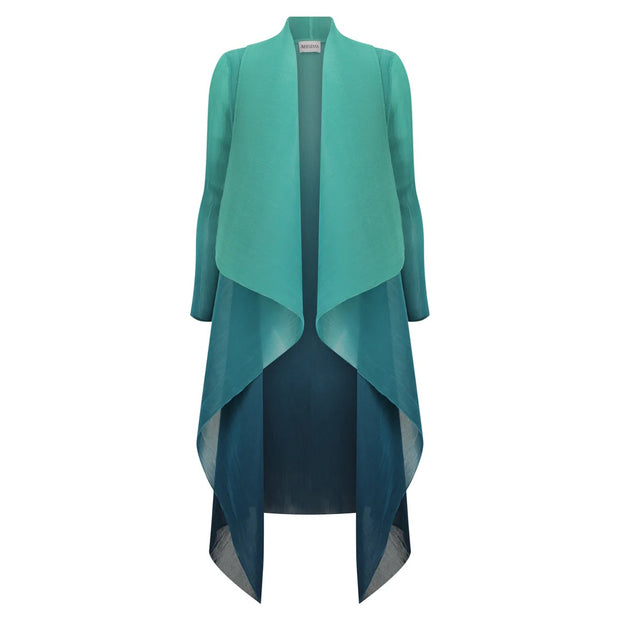 ALQUEMA - Atlantis Blue Collare Coat - AC2404
