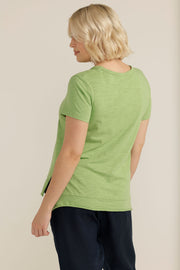 CLOTH PAPER SCISSORS - Apple Green Hi Low Tee - C1205