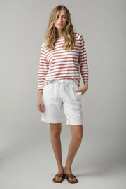 CLOTH PAPER SCISSORS - White Slub Shorts - C1566