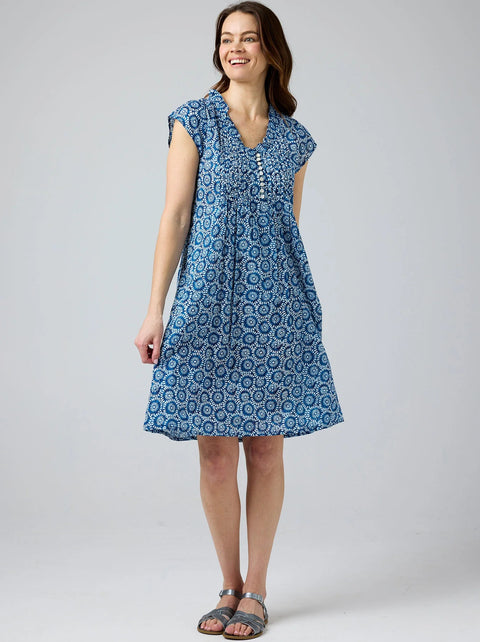 CAKE - Blue White Circle Darling Dress - 59011