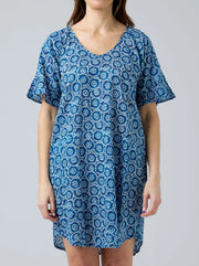 CAKE - Blue White Circle Kim Dress - 59046