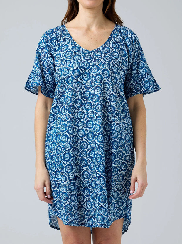 CAKE - Blue White Circle Kim Dress - 59046