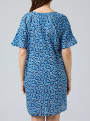 CAKE - Blue White Circle Kim Dress - 59046
