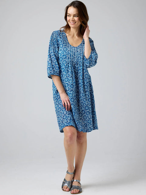 CAKE - Blue White Circle Sally Dress - 59047