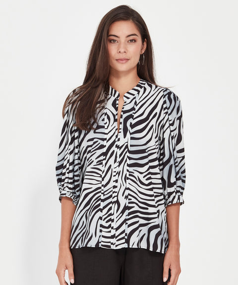 VERGE - Casey Print Top - 9988BR