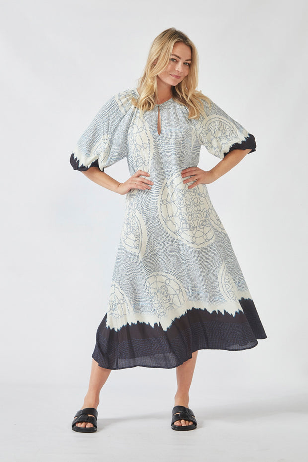 VERGE - Blue Print Coya Dress - 9521WT