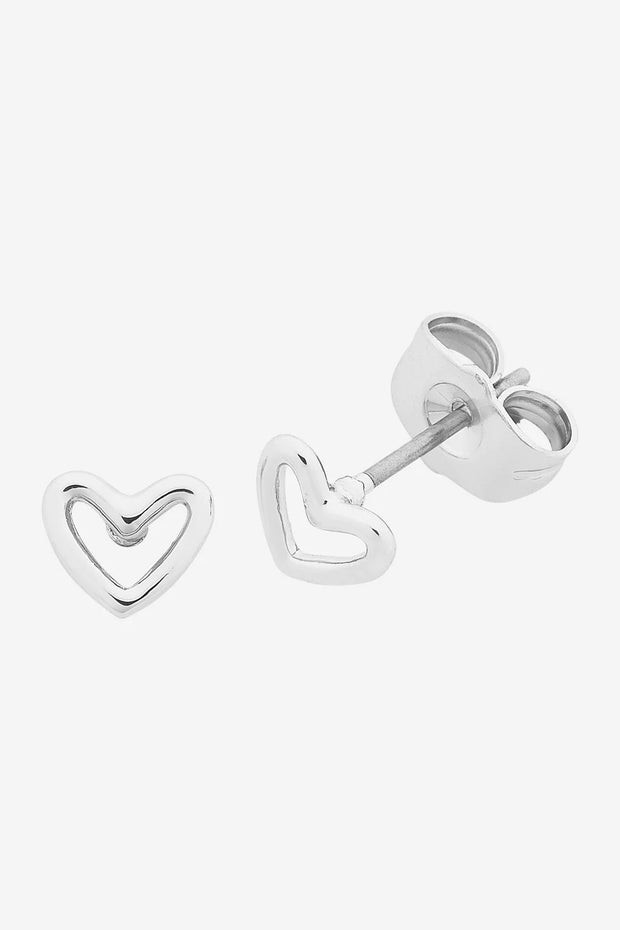 LIBERTE - Petite Heart Silver Earring