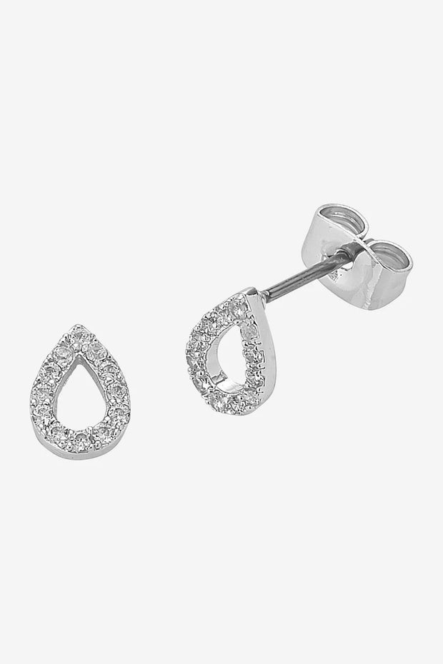 LIBERTE - Petite Diamond Silver Earring