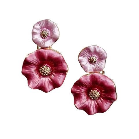 ZODA - Floral Earring Pink - EH0068PINK