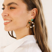 ZODA - Esmerelda Natural Stone Earrings - FJEA29461MU