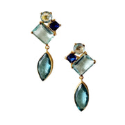 ZODA - Estella Gem Earrings Blue - FJEA29113BL