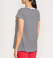 FOIL - Mini Stripe Frill Factor Tee - FO8172