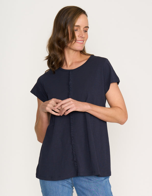 FOIL - True Navy Frill Factor Tee - FO8172
