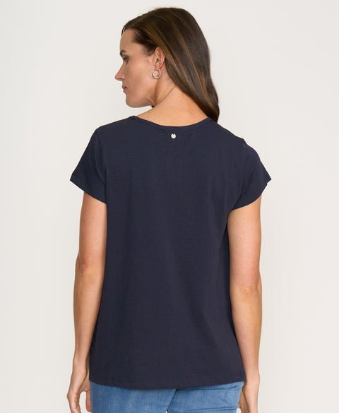 FOIL - True Navy Frill Factor Tee - FO8172