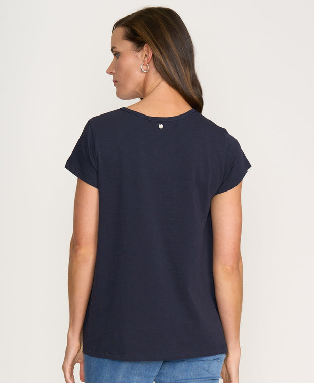 FOIL - True Navy Frill Factor Tee - FO8172