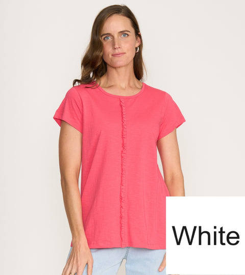 FOIL - White Frill Factor Tee - FO8172