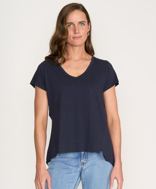 FOIL - True Navy Split Decision Tee - FO8176