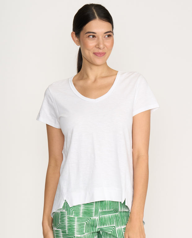FOIL - White Split Decision Tee - FO8176