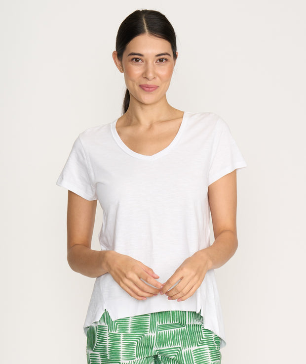 FOIL - White Split Decision Tee - FO8176