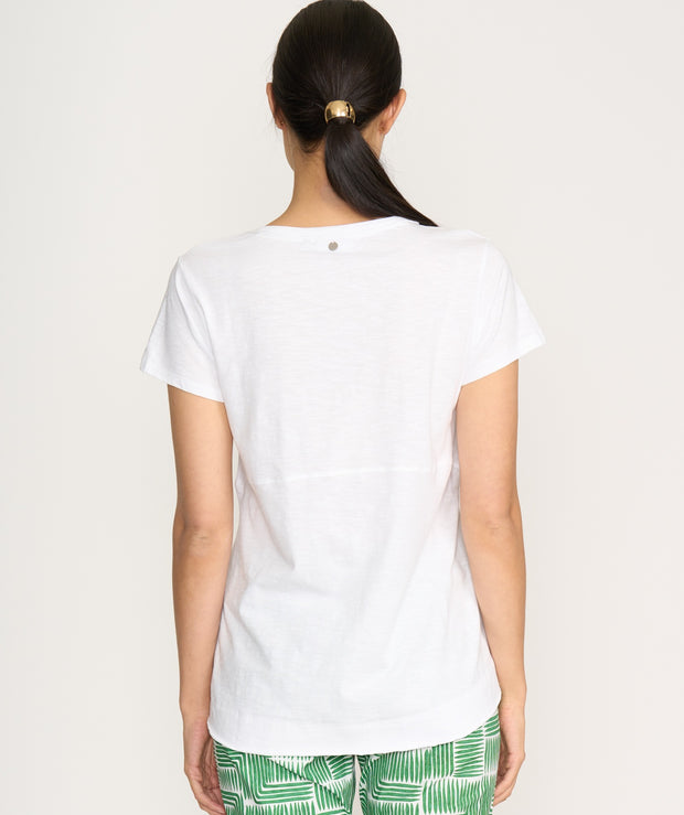 FOIL - White Split Decision Tee - FO8176