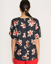 FOIL - Flower Doodle Delightful Top - FO8242