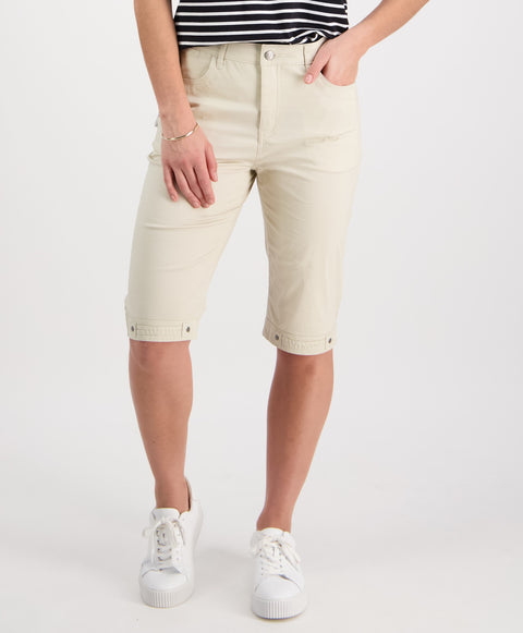 VASSALLI - Sand Poplin Straight Leg Short - H1001P