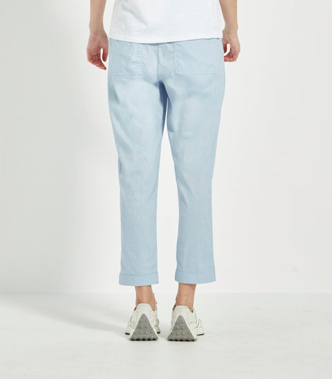 VERGE ESSEX ACROBAT PANT IN CHAMBRAY - 5621SLW