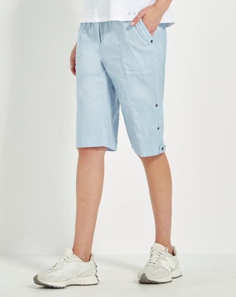 VERGE - ROLLED SHORT ACROBAT IN CHAMBRAY - 3920SLW