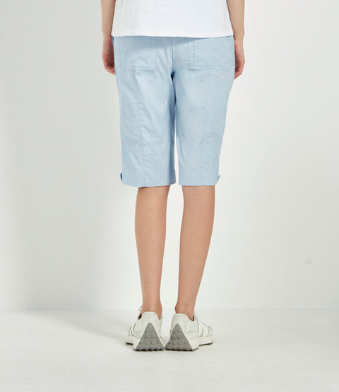 VERGE - ROLLED SHORT ACROBAT IN CHAMBRAY - 3920SLW