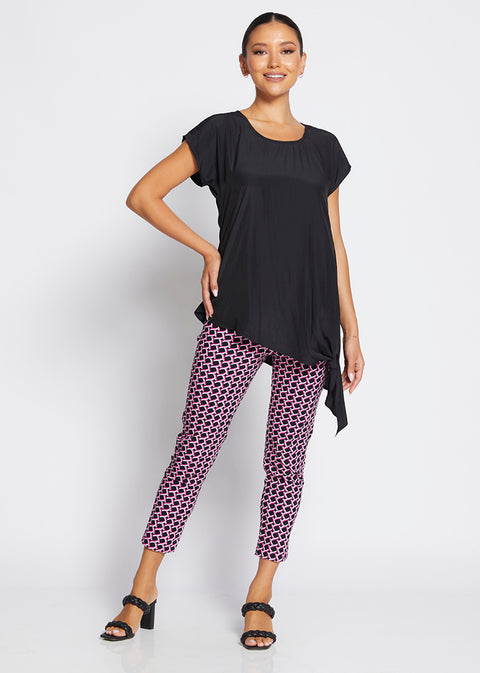 PHILOSOPHY - Pink Lattice 7/8 Easy Pant