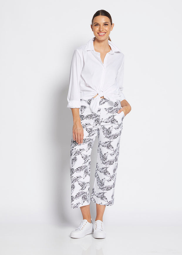 PHILOSOPHY - White Leaf 7/8 Easy Pant