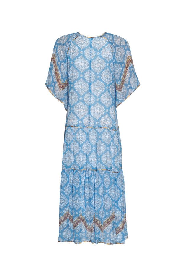 LOOBIES STORY - Anacapri Midi Dress in Blue Bell Multi - LS2720