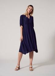 LOOBIES STORY - Salute Dress in Indigo - LS2744PL