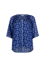LOOBIES STORY - Aria Blouse in Indigo Multi - LS2807A