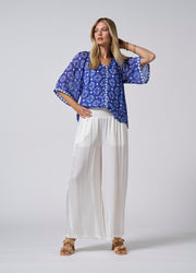 LOOBIES STORY - Aria Blouse in Indigo Multi - LS2807A