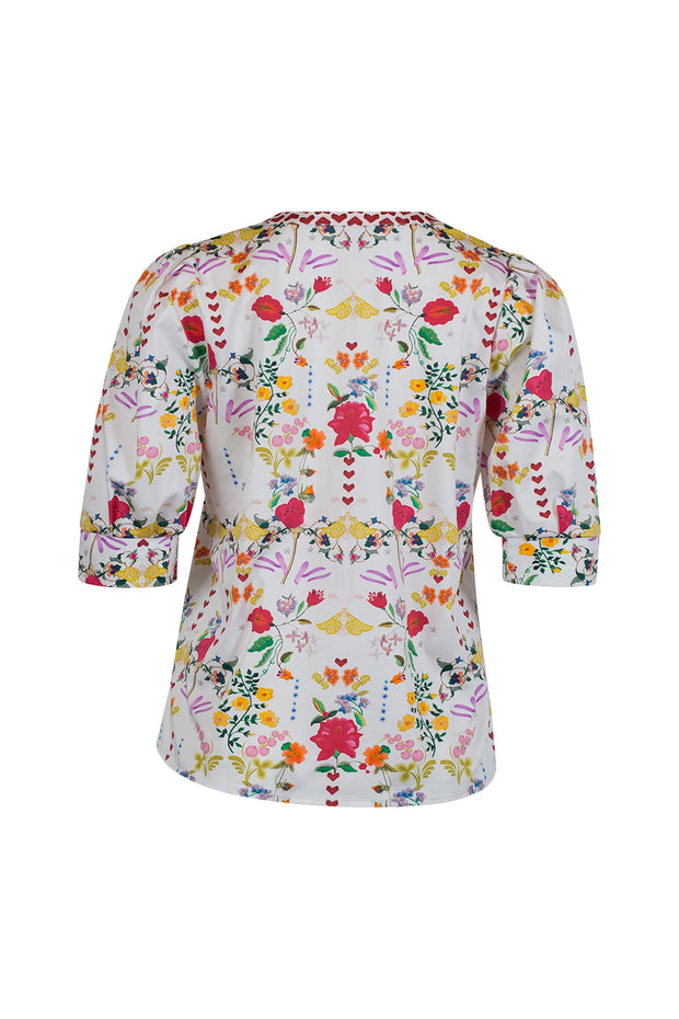 LOOBIES STORY - Harmonia Top in White Multi - LS2811