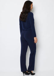 PHILOSOPHY - Ink Slinky Jersey Full Length Straight Pant