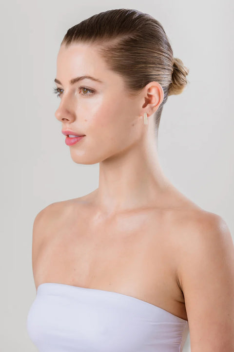 LIBERTE - Marigold Silver Pearl Earring