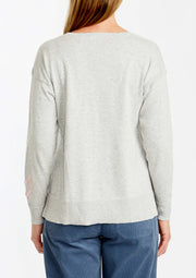 PING PONG - Grey Marle Everyday Pullover - 565066