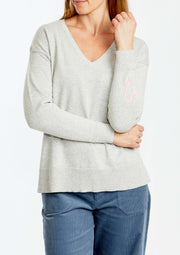 PING PONG - Grey Marle Everyday Pullover - 565066