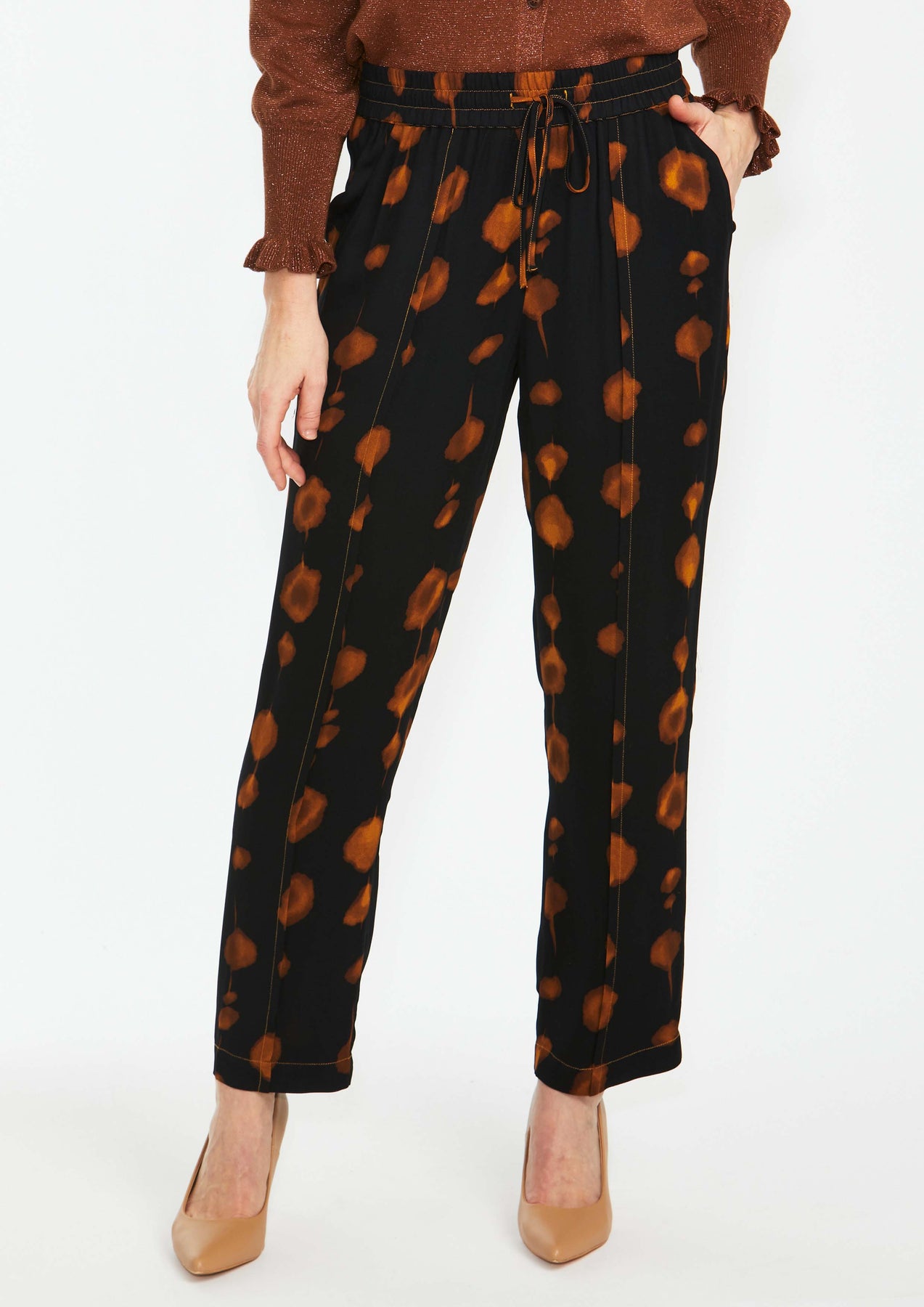 Ping Pong Print Pull on Pant