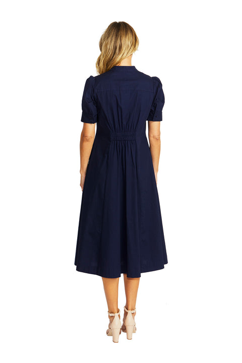 PING PONG - Navy Audrey Rosette Dress - 575504