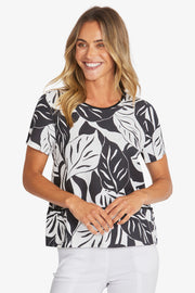 PING PONG - White/Black Marisol Top - P595312