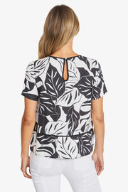 PING PONG - White/Black Marisol Top - P595312