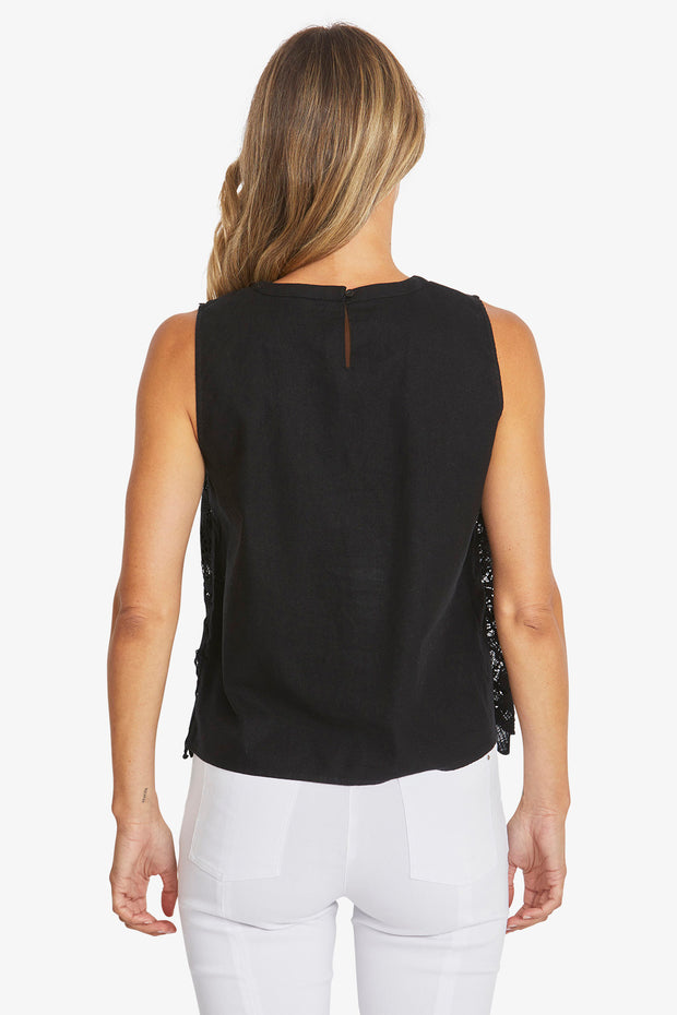 PING PONG - Black Edwina Top - P595322