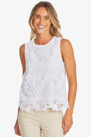 PING PONG - White Edwina Top - P595322