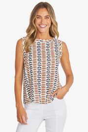 PING PONG - Marrakesh Print Sleeveless Top - P595333