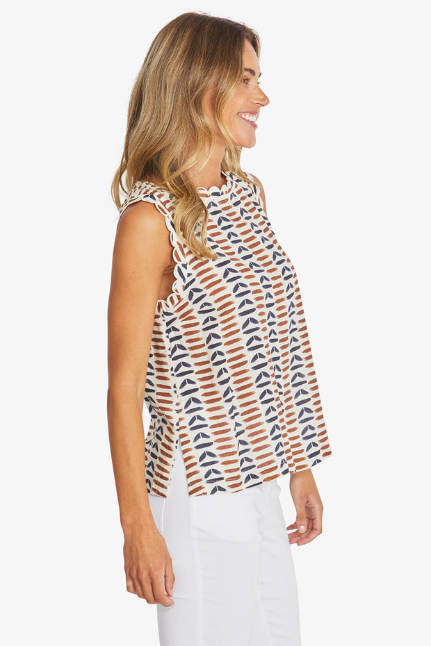 PING PONG - Marrakesh Print Sleeveless Top - P595333