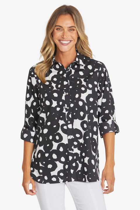 PING PONG - White/Black Selma Shirt - P595338