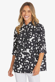 PING PONG - White/Black Selma Shirt - P595338